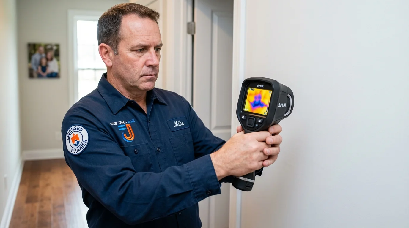 Thermal imaging leak detection by Johns Plumbing LLC in Corrales